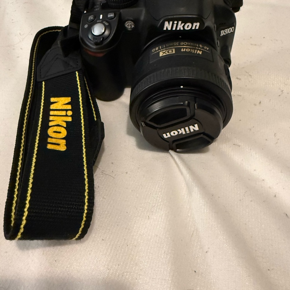 Nikon D3100 Black with Yellow Accents DSLR Camera